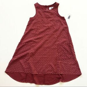 Old Navy NWT burgundy floral print dress 5T